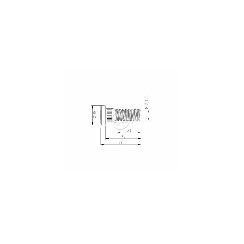 PARAFUSO RODA - ZM - 3001228 PRETO
