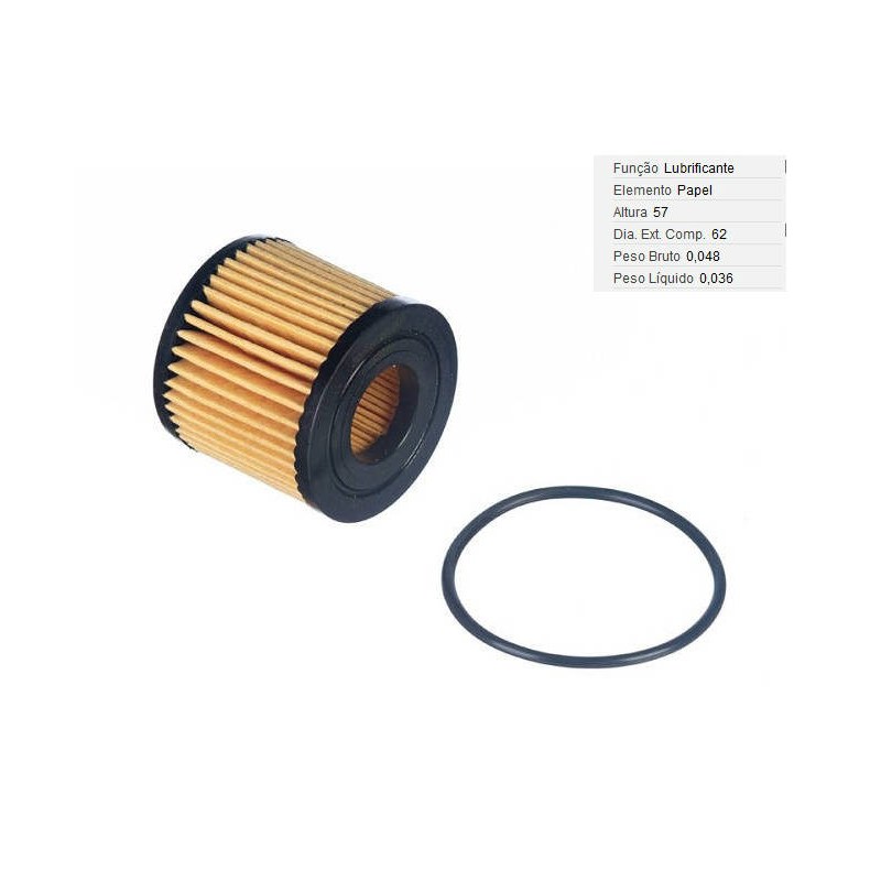 FILTRO LUBRIF /OLEO - TECFIL - PEL803