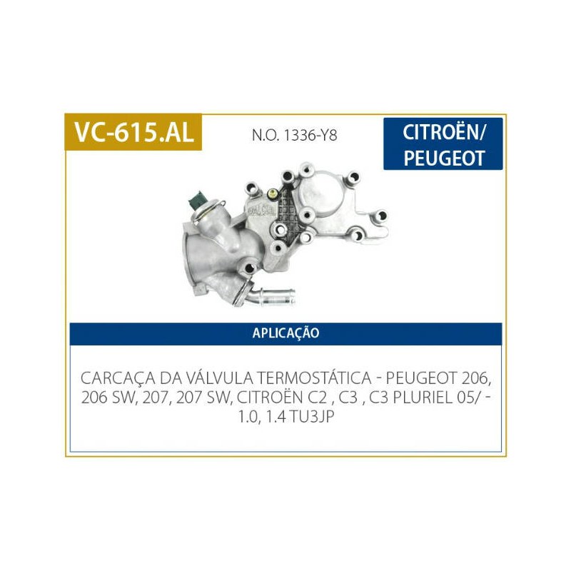 CARCACA VALVULA TERMOSTATICA - VALCLEI - VC615AL