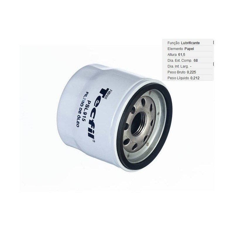 FILTRO LUBRIF /OLEO - VOX - LB915