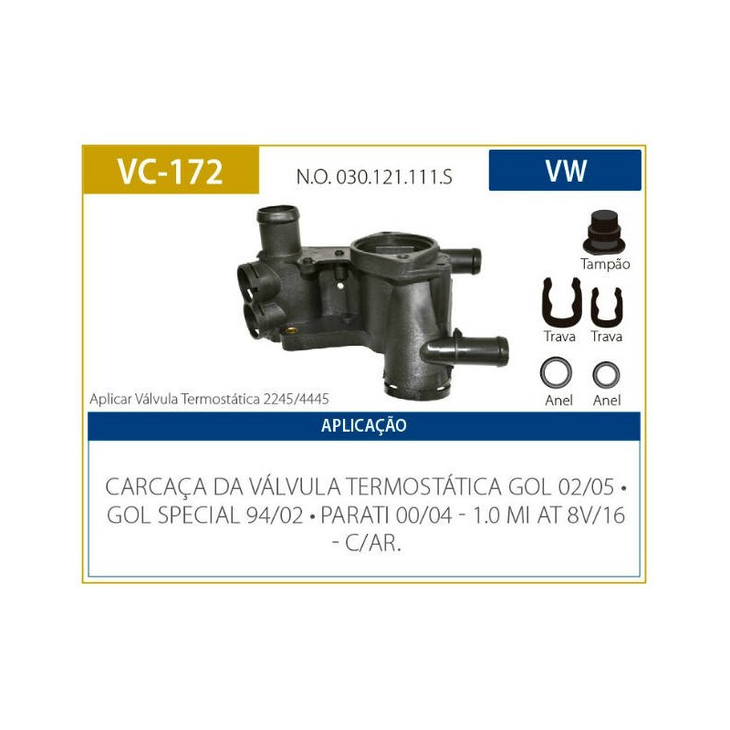 CARCACA VALVULA TERMOSTATICA - VALCLEI - VC172