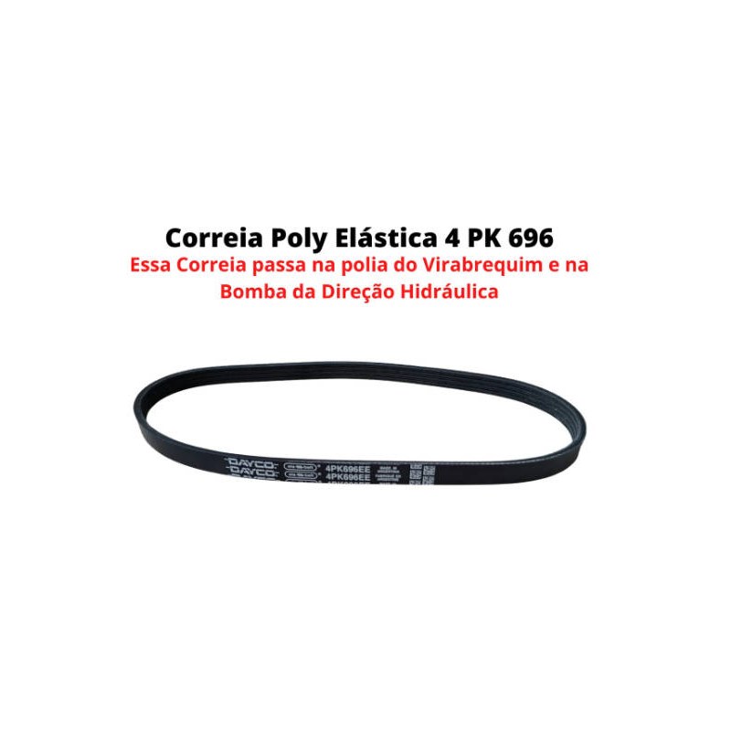 CORREIA 4PK0696 (ELASTICA) - DAYCO - 4PK0696EE