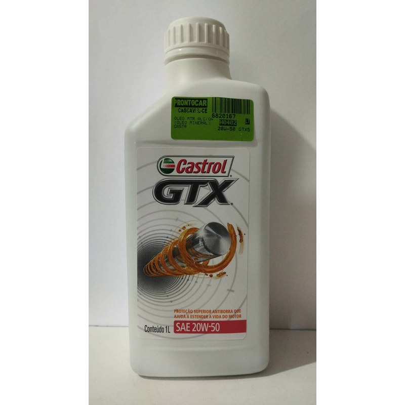 OLEO MTR ALC/GAS 20/50 (1000ML - CASTROL - 20W-50 GTX5