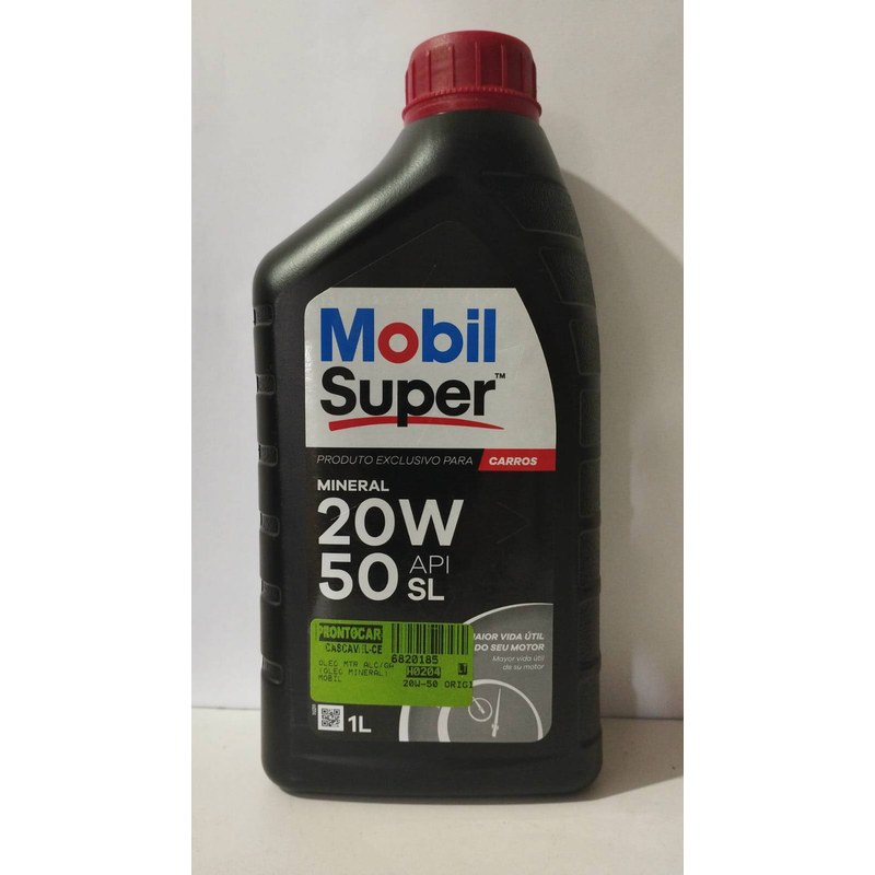 OLEO MTR ALC/GAS 20/50 (1000ML - MOBIL - 20W-50 ORIGINAL